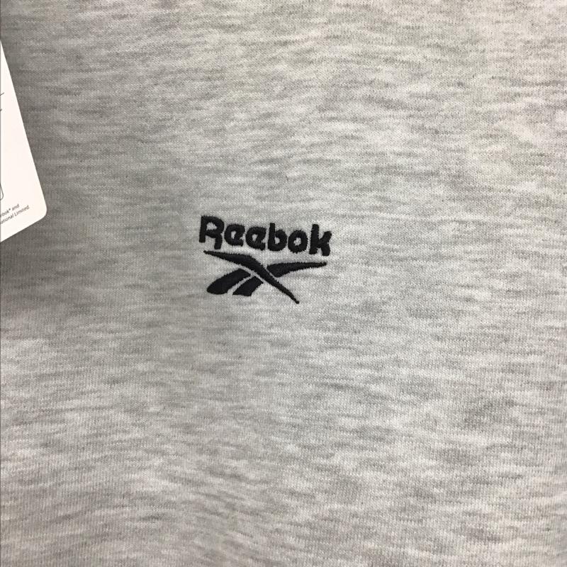 リーボック Reebok トレーナー 長袖 長袖トレーナー スウェット クルーネック プルオーバー M ロゴ、文字 灰 / グレー /  メンズ USED 古着 中古 10143856