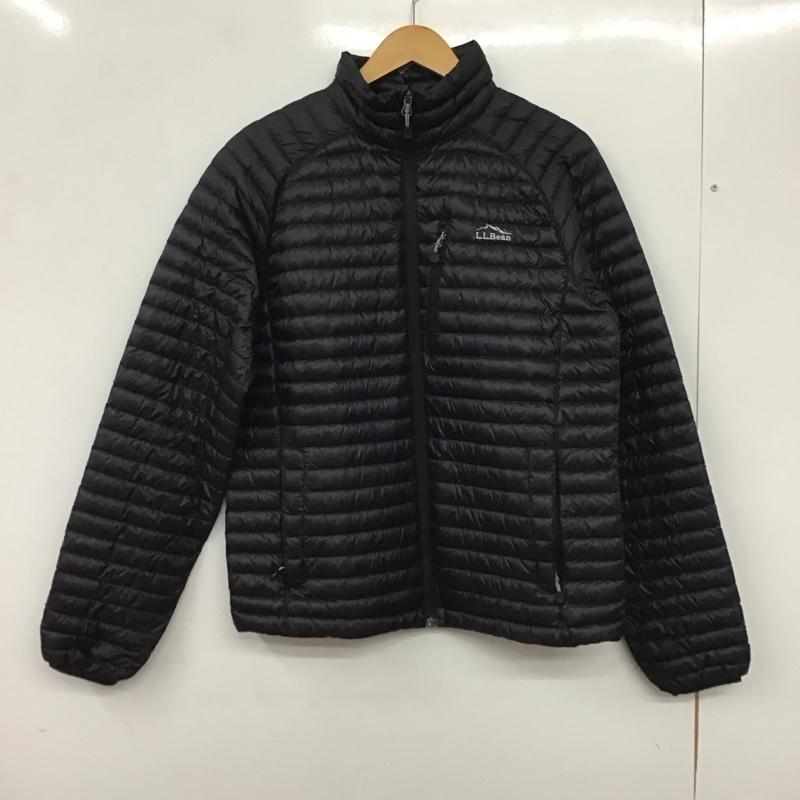 エルエルビーン L.L.Bean ジャケット、上着 ジャケット、ブレザー ジップアップジャケット アウター ダウンジャケット S ロゴ、文字 黒 / ブラック /  メンズ USED 古着 中古 10136586