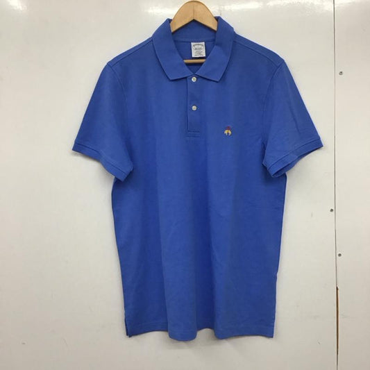 ブルックスブラザーズ BROOKS BROTHERS ポロシャツ 半袖 L ワンポイント 青 / ブルー /  メンズ USED 古着 中古 10139465