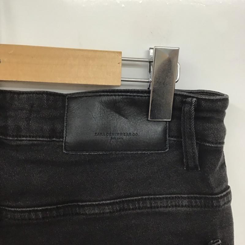 ザラ ZARA パンツ デニム、ジーンズ 5575 415 822 スキニー ストレッチ EU40 無地 黒 / ブラック /  レディース USED 古着 中古 10140201