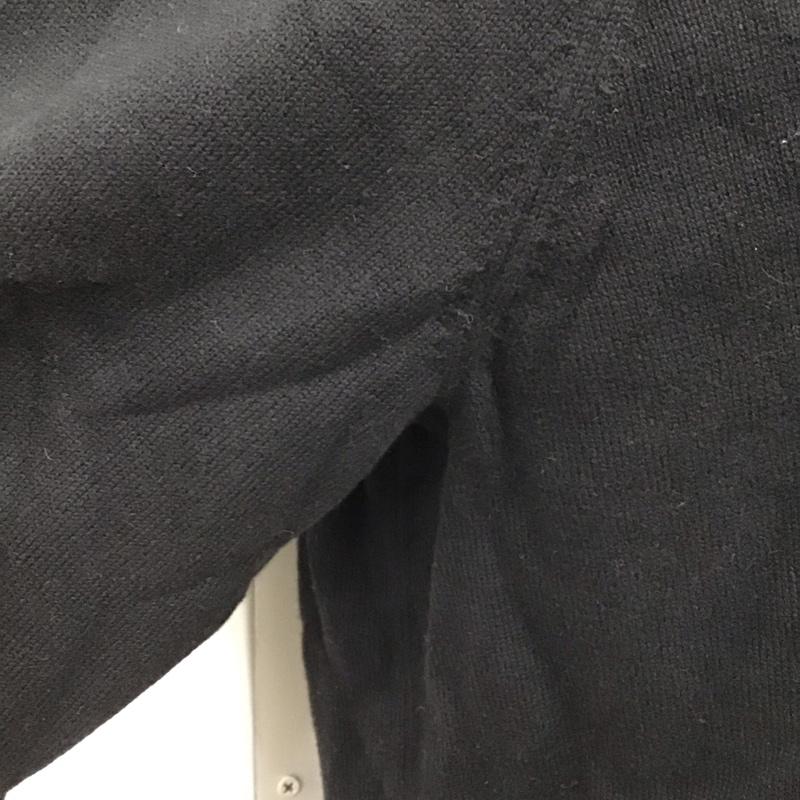 トミーヒルフィガー TOMMY HILFIGER ニット、セーター 長袖 78B9263 クルーネック XXL ワンポイント 黒 / ブラック /  メンズ USED 古着 中古 10112933