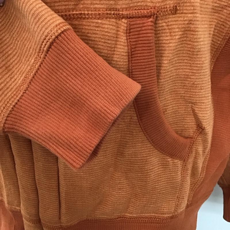 エディーバウアー Eddie Bauer パーカー 長袖 ジップアップパーカー 長袖パーカー プリントスウェット S ロゴ、文字 橙 / オレンジ /  メンズ USED 古着 中古 10112060