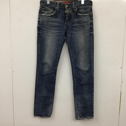 レッドカード RED CARD パンツ デニム、ジーンズ デニムパンツ スリムパンツ カジュアルパンツ ストレッチパンツ 29インチ ダメージ加工 インディゴ / インディゴ /  メンズ USED 古着 中古 10135959