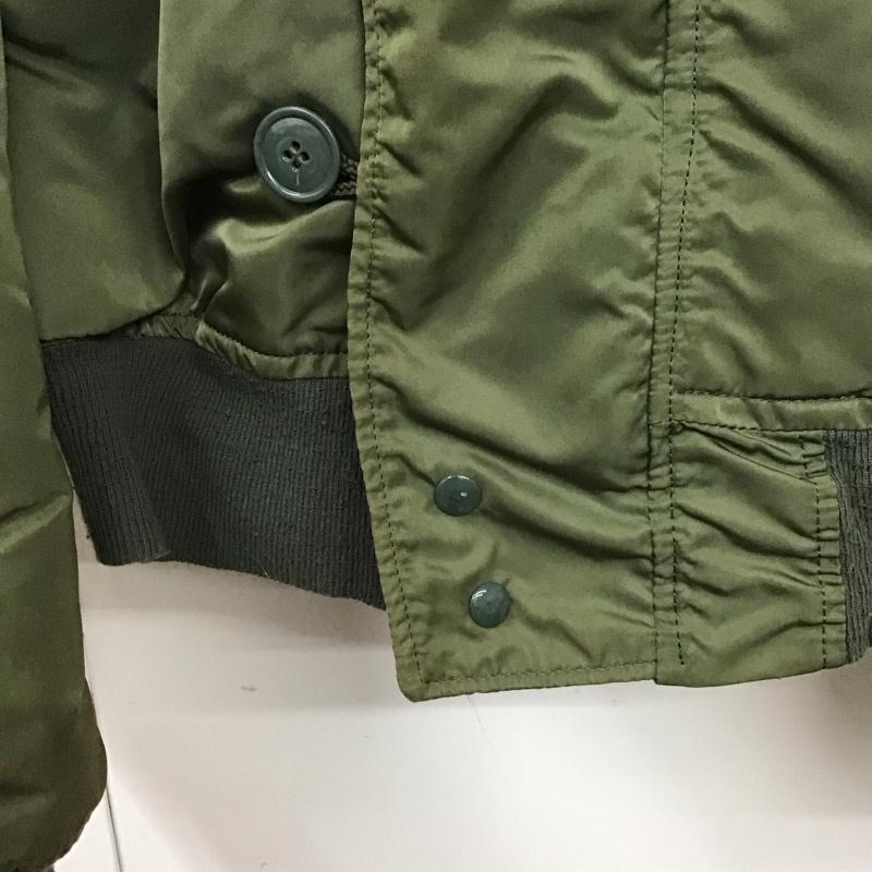 アルファインダストリー Alpha Industries ジャケット、上着 ジャンパー、ブルゾン usa製 N-2B ミリタリージャケット アウター L 無地 カーキ / カーキ /  メンズ USED 古着 中古 10130351