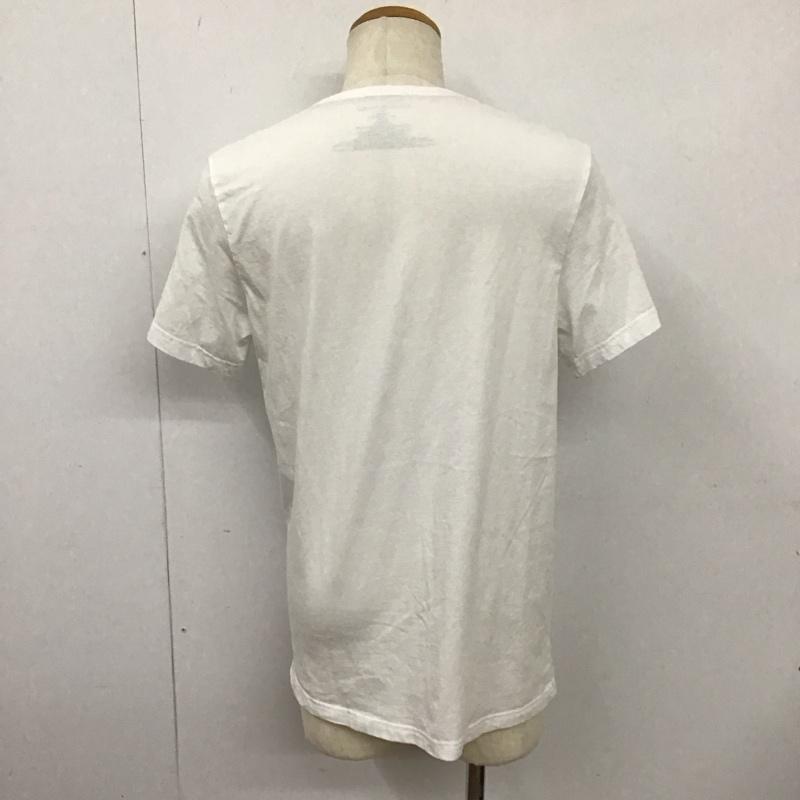 トミーヒルフィガー TOMMY HILFIGER Tシャツ 半袖 半袖カットソー プリントTシャツ クルーネックカットソー M ロゴ、文字 白 / ホワイト /  メンズ USED 古着 中古 10127635