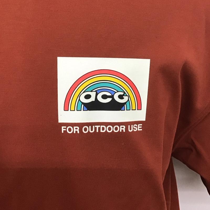 ナイキ エィシージー NIKE ACG Tシャツ 半袖 dj1143-670 Tシャツ 半袖カットソー プリントTシャツ XL ロゴ、文字 茶 / ブラウン /  メンズ USED 古着 中古 10126531