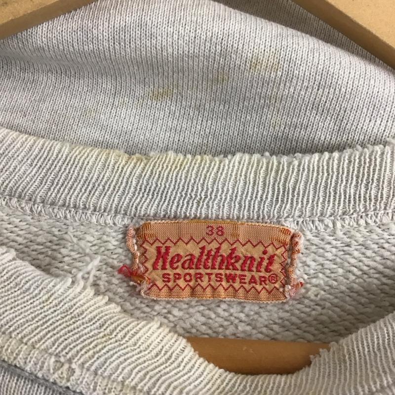ヘルスニット Healthknit トレーナー 長袖 38 無地 アイボリー / アイボリー /  メンズ USED 古着 中古 10130888