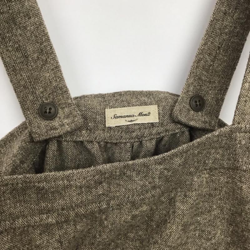サマンサモスモス Samansa Mos2 サロペット・オーバーオール サロペット、オーバーオール オーバーオール つなぎ オールインワン FREE 無地 茶 / ブラウン /  レディース USED 古着 中古 10142043