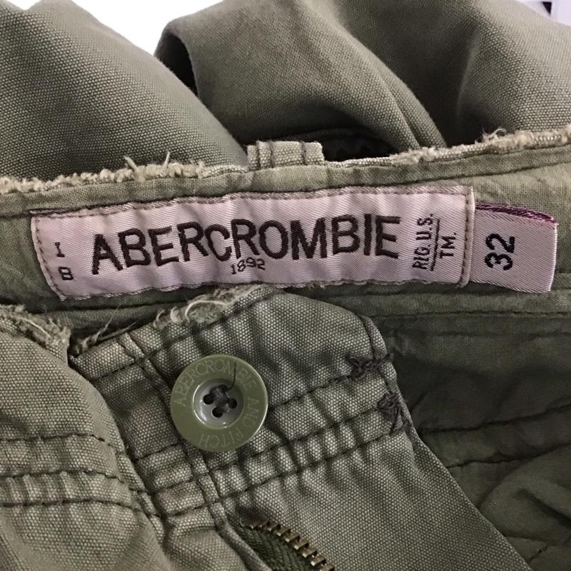 アバクロンビーアンドフィッチ ABERCROMBIE&FITCH パンツ ワークパンツ、ペインターパンツ ワイドパンツ カジュアルパンツ ワークパンツ カーゴパンツ 32インチ ダメージ加工 カーキ / カーキ /  メンズ USED 古着 中古 10139183