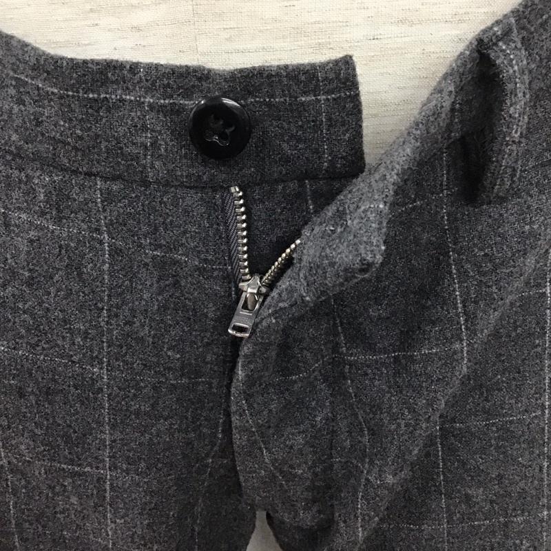 シップスジェネラルサプライ SHIPS GENERAL SUPPLY パンツ スラックス スラックス ワイドパンツ カジュアルパンツ ストレートパンツ チェックパンツ M チェック 灰 / グレー /  メンズ USED 古着 中古 10107259