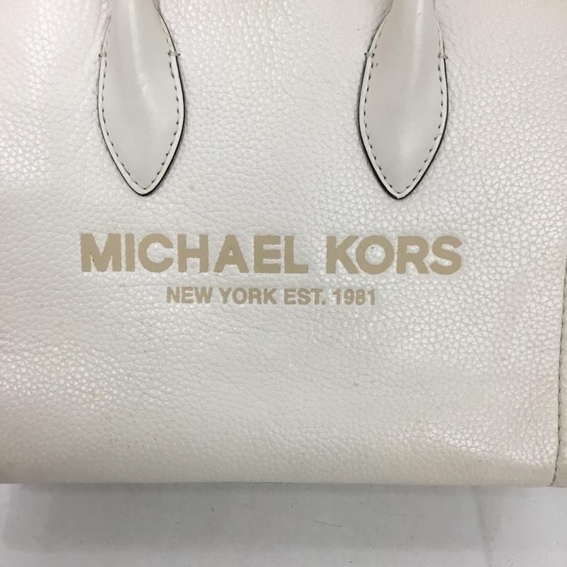 マイケルコース MICHAEL KORS ハンドバッグ ハンドバッグ 35S2G7ZC5L ロゴ、文字 アイボリー / アイボリー /  レディース USED 古着 中古 10138868