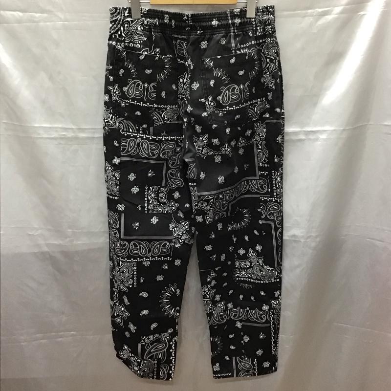 フリークスストア FREAK S STORE ボトムス ボトムス 201-1418 イージーパンツ S ペイズリー 黒 / ブラック / X 白 / ホワイト /  メンズ USED 古着 中古 10112401