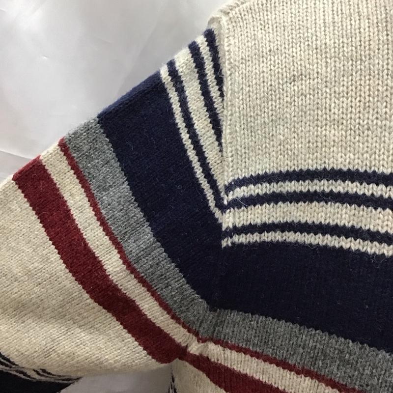 エディーバウアー Eddie Bauer パーカー 長袖 ジップアップパーカー 長袖パーカー フード付きニットパーカー M ボーダー柄 マルチカラー / マルチカラー /  メンズ USED 古着 中古 10113211