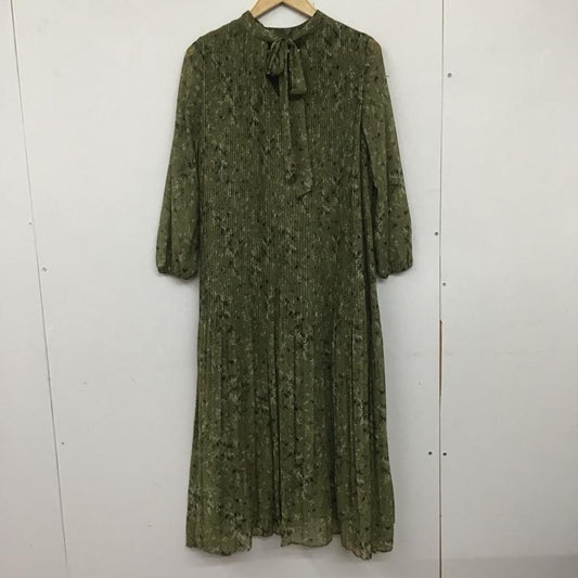 ミラオーウェン Mila Owen ワンピース ロングスカート 長袖ロングワンピース ノーカラーシャツワンピース フレアスカート 0 総柄 マルチカラー / マルチカラー /  レディース USED 古着 中古 10142058