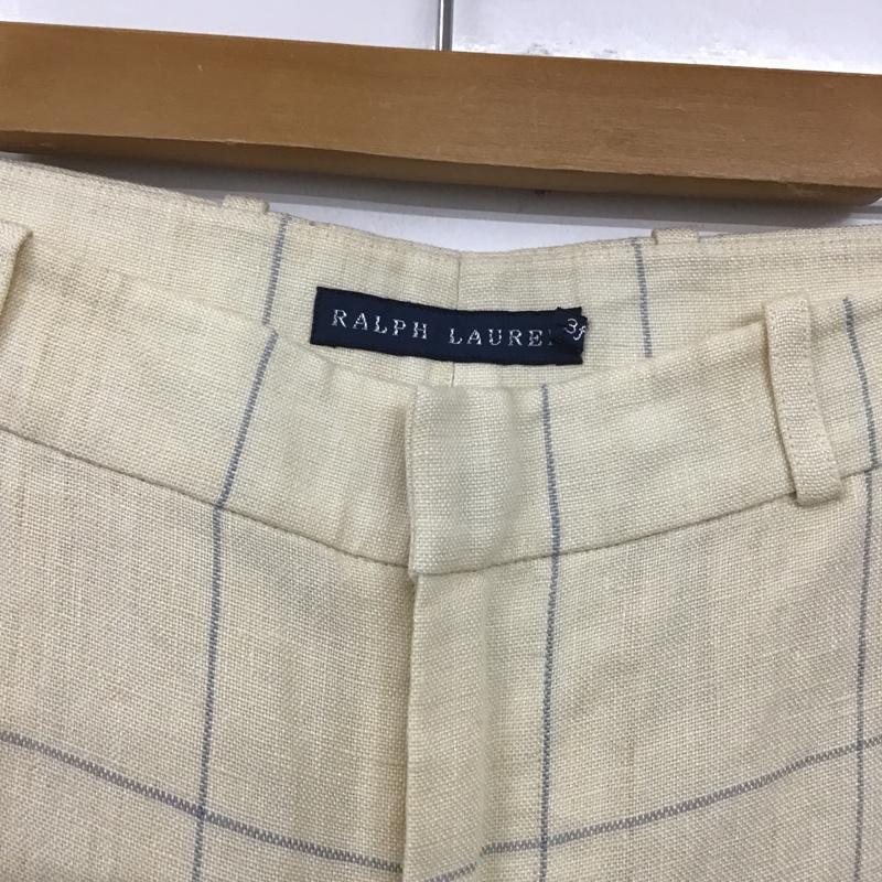ラルフローレン RALPHLAUREN パンツ スラックス チェック アイボリー / アイボリー /  メンズ USED 古着 中古 10105975
