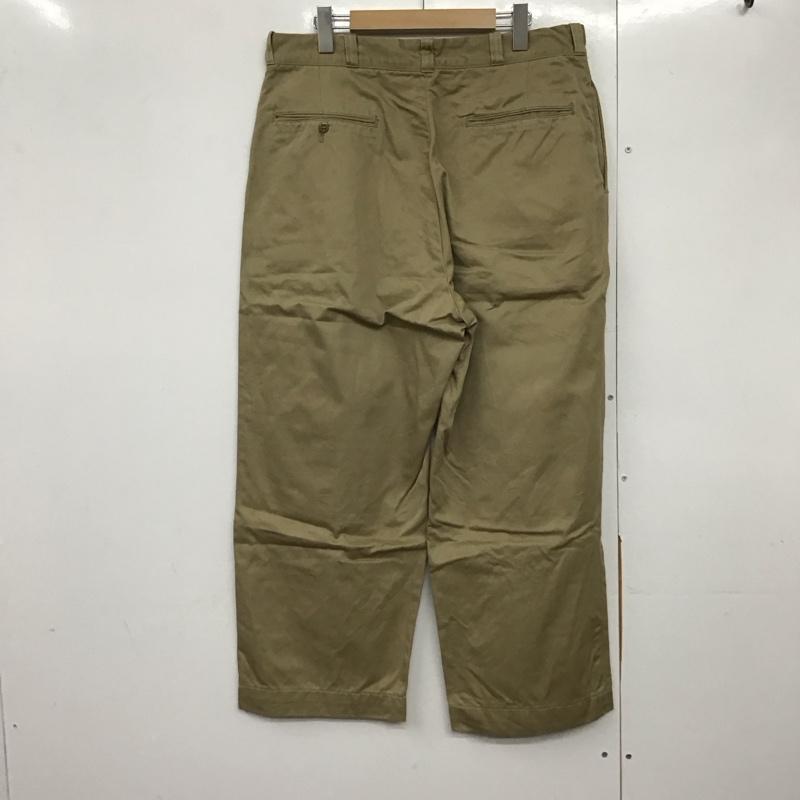 ミリタリー ミリタリー パンツ チノパン チノパン ワイドパンツ カジュアルパンツ 36インチ 無地 ベージュ / ベージュ /  メンズ USED 古着 中古 10144593