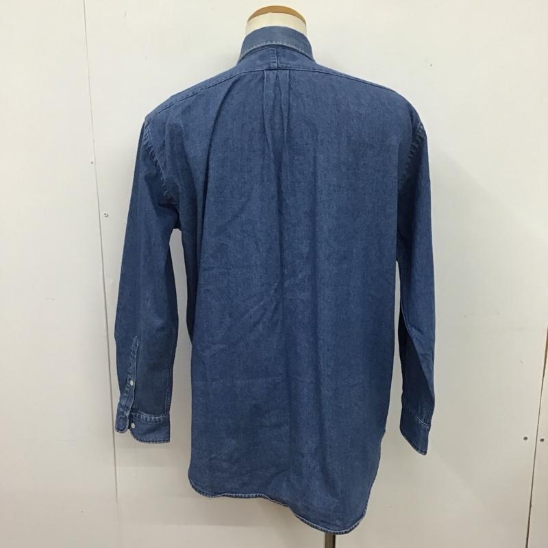 ラルフローレン RALPHLAUREN シャツ、ブラウス 長袖 長袖シャツ デニムシャツ カラーシャツ S ロゴ、文字 インディゴ / インディゴ /  メンズ USED 古着 中古 10126280