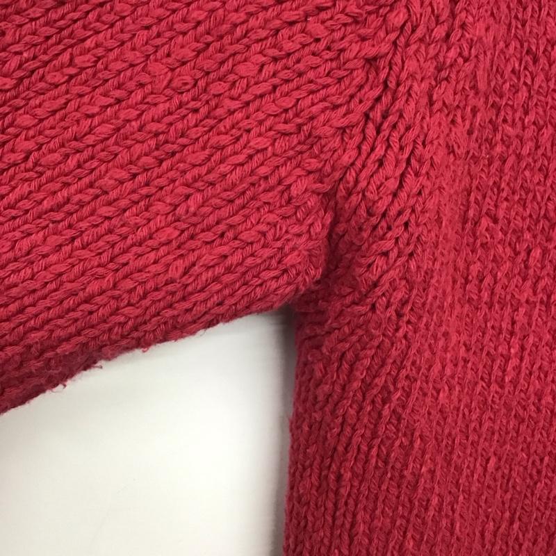 ロンハーマン RonHerman×Wrangler カーディガン 長袖 長袖ニットカーディガン ジップアップ S 無地 赤 / レッド /  メンズ USED 古着 中古 10141460