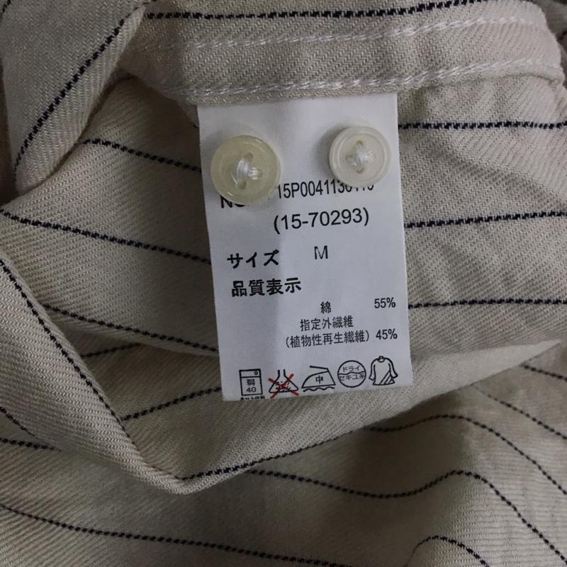 チャオパニック CIAOPANIC シャツ、ブラウス 長袖 長袖シャツ ストライプシャツ カラーシャツ M ストライプ アイボリー / アイボリー /  メンズ USED 古着 中古 10145993