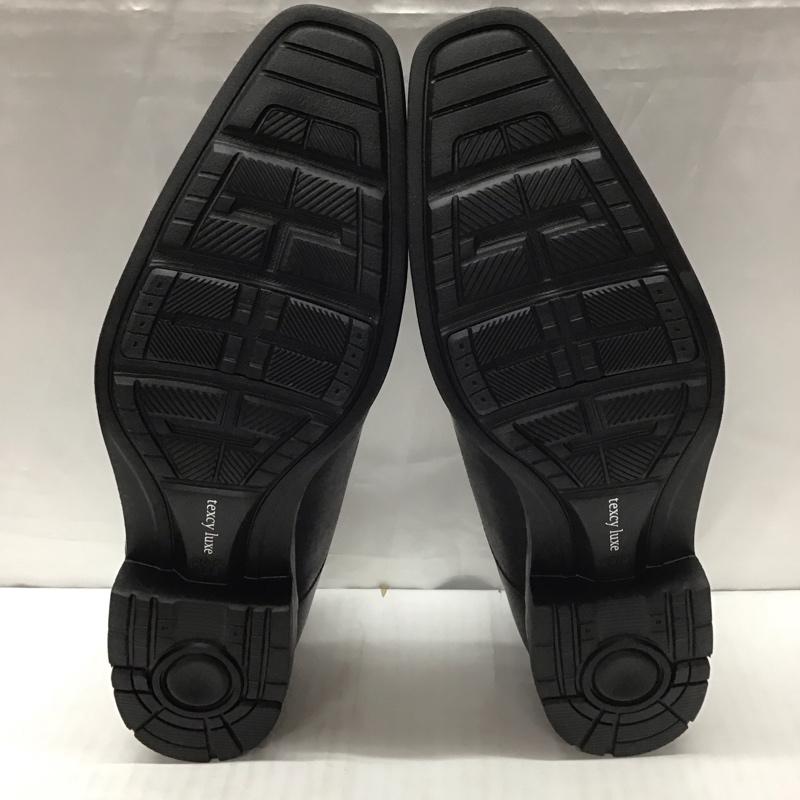 アシックス ASICS 革靴 革靴 TU-7010 texcy luxe ストレートチップ 箱有 26.5cm 26.5cm 無地 黒 / ブラック /  メンズ USED 古着 中古 10111709