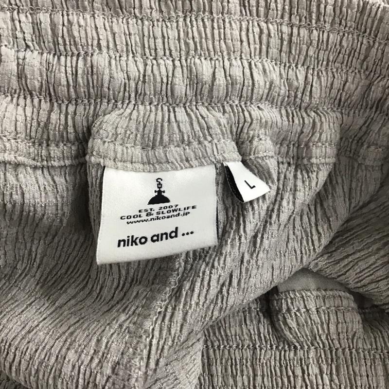 ニコアンド niko and... パンツ スラックス L 無地 灰 / グレー /  レディース USED 古着 中古 10147892
