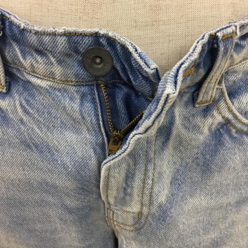 ジーナシス JEANASIS パンツ デニム、ジーンズ JS050064N9 デニムジーンズ スリムパンツ カジュアルパンツ S ダメージ加工 インディゴ / インディゴ /  レディース USED 古着 中古 10110105