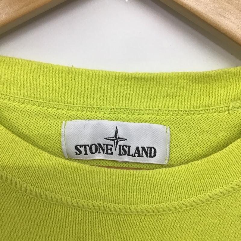 ストーンアイランド STONE ISLAND Tシャツ 長袖 M 無地 黄緑 / イエローグリーン /  メンズ USED 古着 中古 10134845