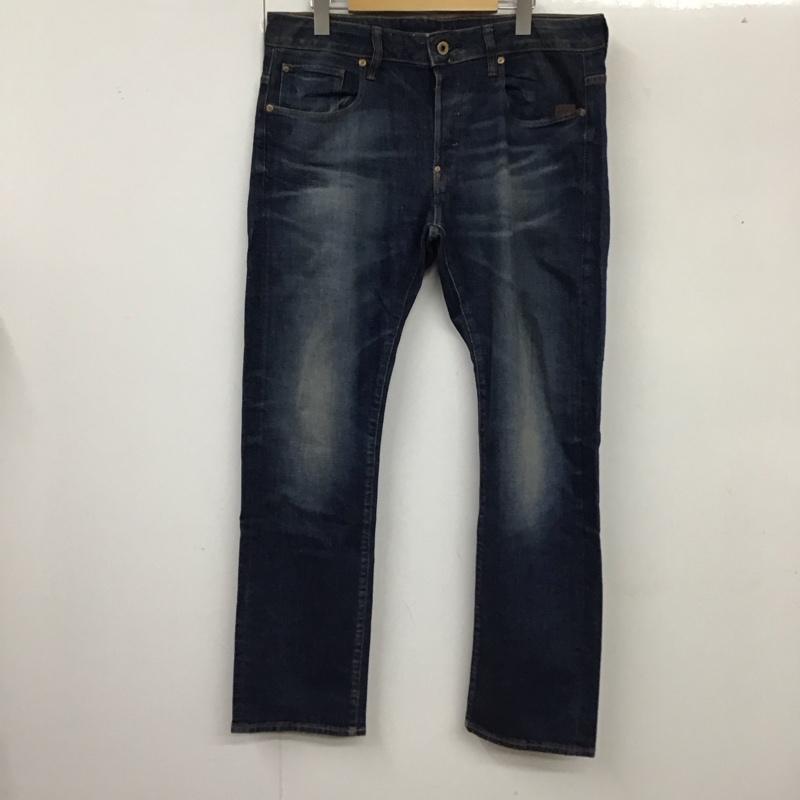 ジースターロゥ G-STAR RAW パンツ デニム、ジーンズ デニムパンツ スリムパンツ ストレッチパンツ ジーンズ 34インチ 無地 インディゴ / インディゴ /  メンズ USED 古着 中古 10119467