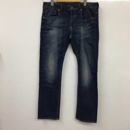 ジースターロゥ G-STAR RAW パンツ デニム、ジーンズ デニムパンツ スリムパンツ ストレッチパンツ ジーンズ 34インチ 無地 インディゴ / インディゴ /  メンズ USED 古着 中古 10119467