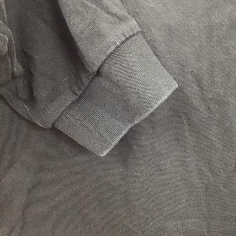 チャンピオン Champion カットソー 長袖 長袖カットソー プリントカットソー クルーネック XXL ロゴ、文字 黒 / ブラック /  メンズ USED 古着 中古 10132351