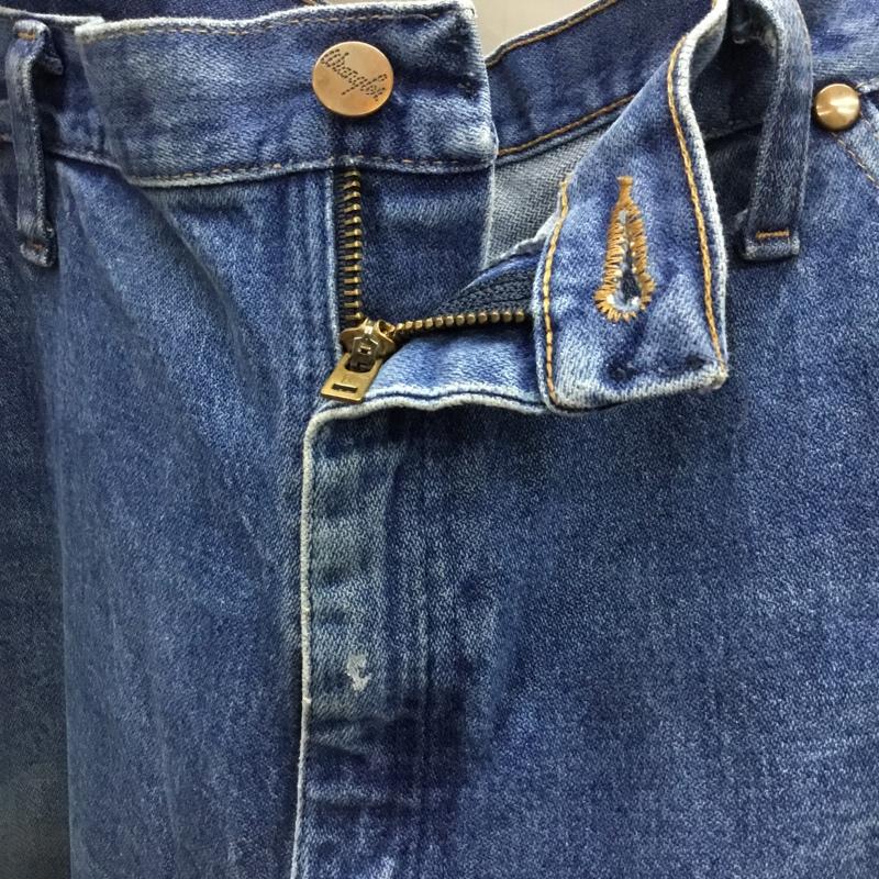 ラングラー Wrangler パンツ デニム、ジーンズ デニムパンツ ストレートパンツ ワイドパンツ カジュアルパンツ 38 無地 インディゴ / インディゴ /  メンズ USED 古着 中古 10122285