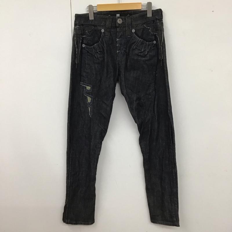 マリテフランソワジルボー MARITHEFRANCOISGIRBAUD パンツ デニム、ジーンズ M7-1182 裾ファスナー M 刺繍 インディゴ / インディゴ /  メンズ USED 古着 中古 10117965