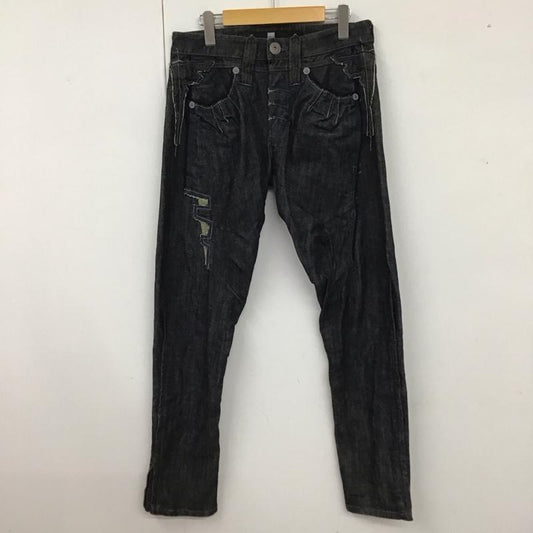 マリテフランソワジルボー MARITHEFRANCOISGIRBAUD パンツ デニム、ジーンズ M7-1182 裾ファスナー M 刺繍 インディゴ / インディゴ /  メンズ USED 古着 中古 10117965