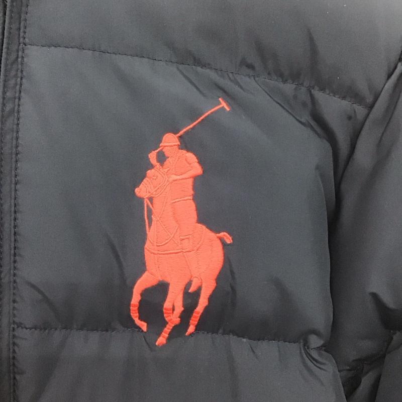 ポロバイラルフローレン Polo by RALPH LAUREN ジャケット、上着 ジャンパー、ブルゾン ジップアップジャケット ナイロンジャケット アウター ダウンジャケット L ロゴ、文字 紺 / ネイビー /  ボーイズ USED 古着 中古 10148587