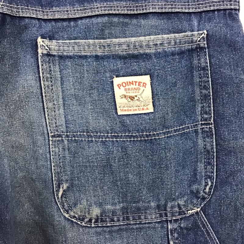 ポインター POINTER パンツ デニム、ジーンズ デニムパンツ ストレートパンツ ワイドパンツ カジュアルパンツ 34 無地 インディゴ / インディゴ /  メンズ USED 古着 中古 10116396