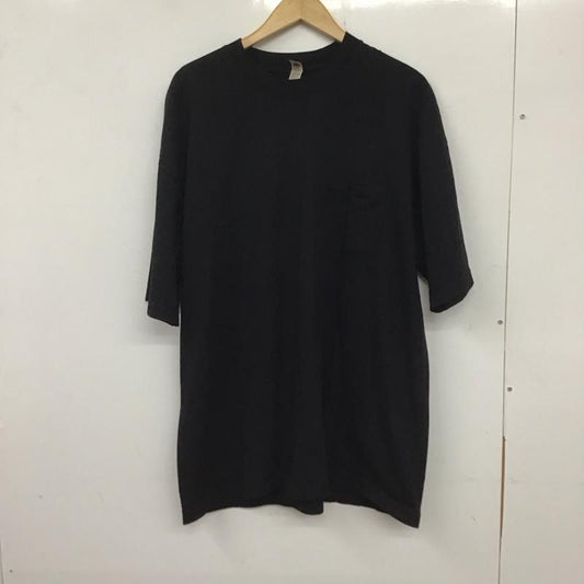 ロサンゼルスアパレル LOS ANGELES APPAREL Tシャツ 半袖 半袖カットソー 無地Tシャツ クルーネックカットソー XL 無地 黒 / ブラック /  メンズ USED 古着 中古 10137158