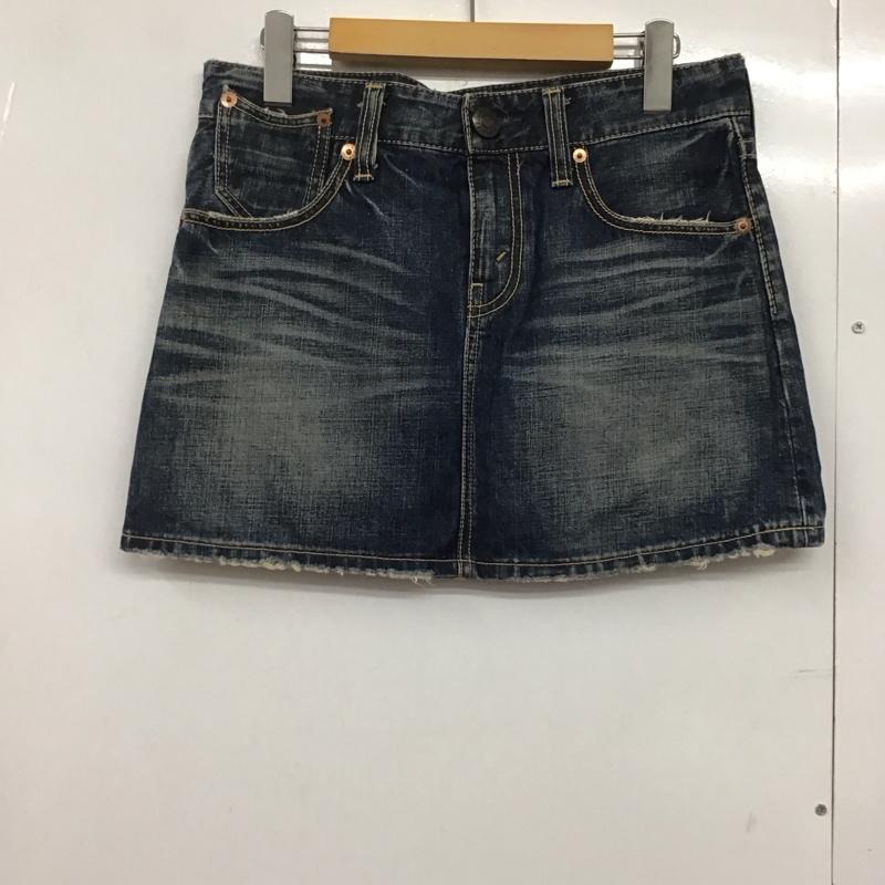 リーバイス Levi s スカート ミニスカート デニムスカート L 無地 インディゴ / インディゴ /  レディース USED 古着 中古 10144257