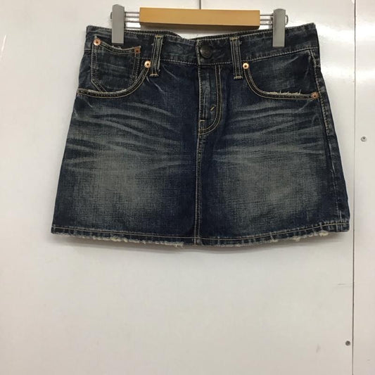 リーバイス Levi s スカート ミニスカート デニムスカート L 無地 インディゴ / インディゴ /  レディース USED 古着 中古 10144257