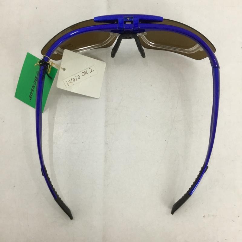 ダンロップ DUNLOP めがね・サングラス サングラス DU-010 スポーツサングラス ミラーレンズ ロゴ、文字 青 / ブルー /  メンズ USED 古着 中古 10140445
