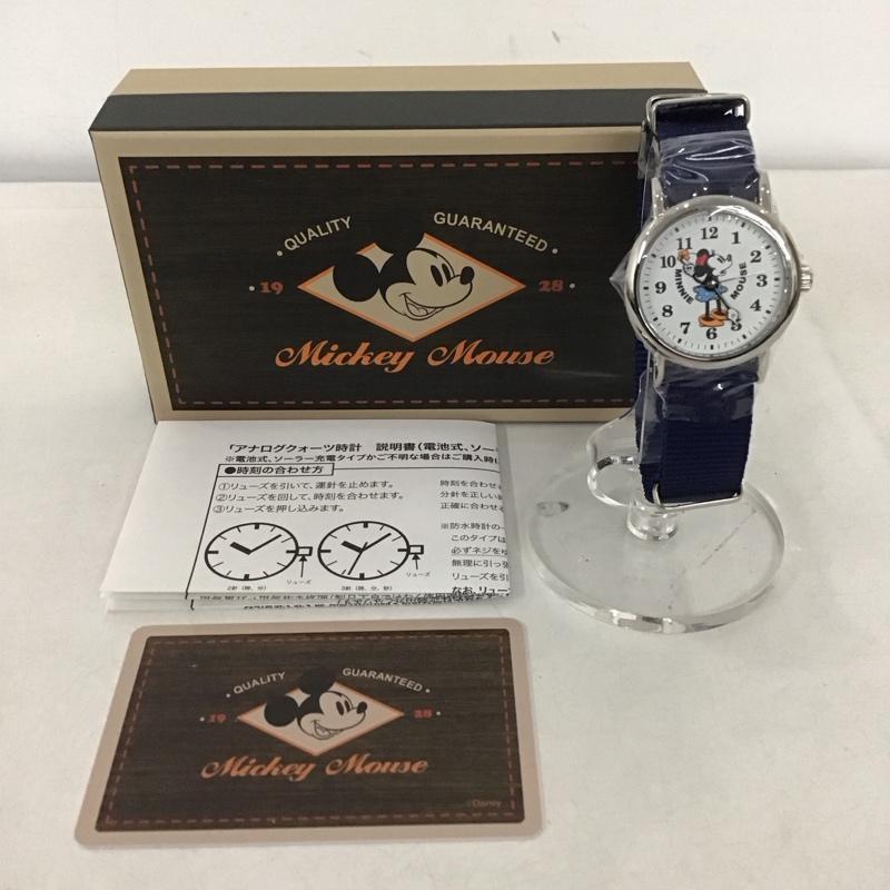 ディズニー Disney 腕時計 アナログ（クォーツ式） ミニーマウス 無地 X キャラクター 青 / ブルー /  レディース USED 古着 中古 10145141