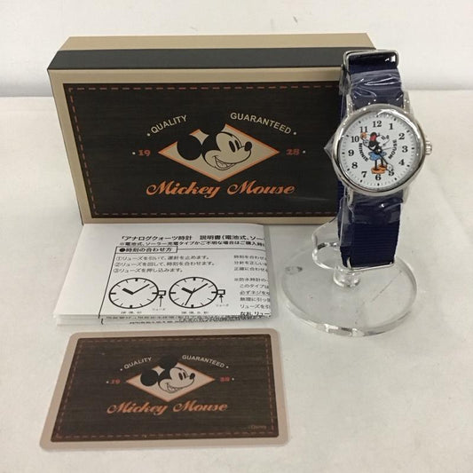 ディズニー Disney 腕時計 アナログ（クォーツ式） ミニーマウス 無地 X キャラクター 青 / ブルー /  レディース USED 古着 中古 10145141