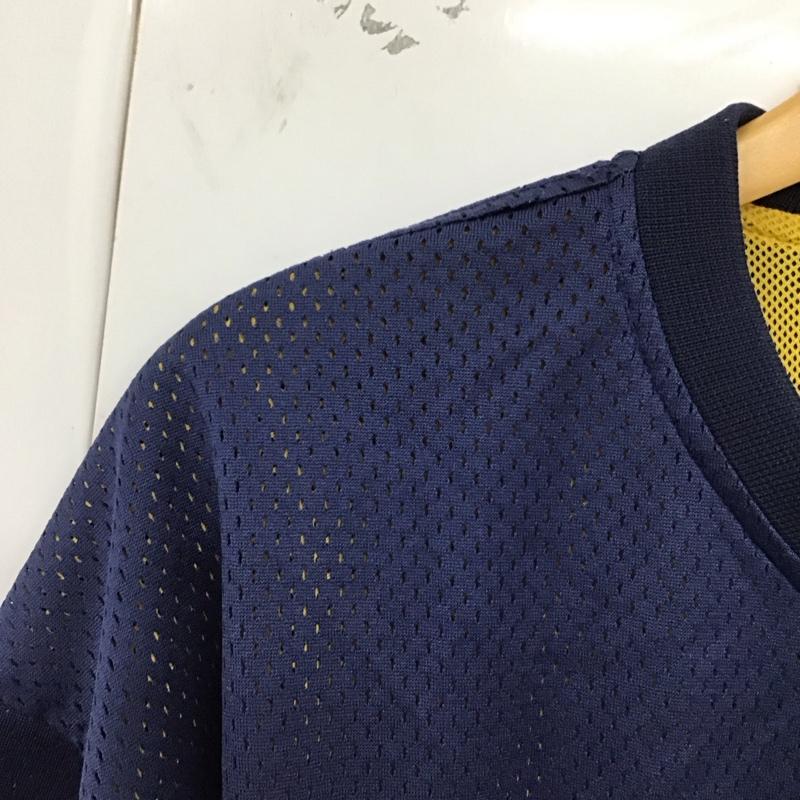 カンタベリー CANTERBURY カットソー 半袖 半袖カットソー Vネック プリントカットソー XL ロゴ、文字 紺 / ネイビー /  メンズ USED 古着 中古 10129030