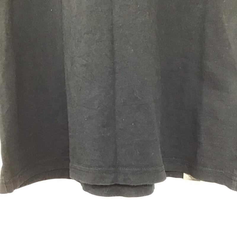 ザノースフェイス THE NORTH FACE Tシャツ 半袖 半袖カットソー プリントTシャツ クルーネックカットソー M ロゴ、文字 黒 / ブラック /  メンズ USED 古着 中古 10145692