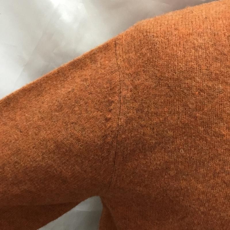 エーグル AIGLE ニット、セーター 長袖 長袖ニットカットソー ニット セーター クルーネックニット M 無地 橙 / オレンジ /  メンズ USED 古着 中古 10113342