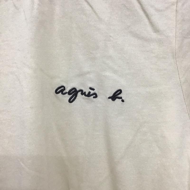 アニエス・ベー agnes b. Tシャツ 半袖 OF320051 クルーネック 4 ロゴ、文字 黄 / イエロー /  レディース USED 古着 中古 10138969
