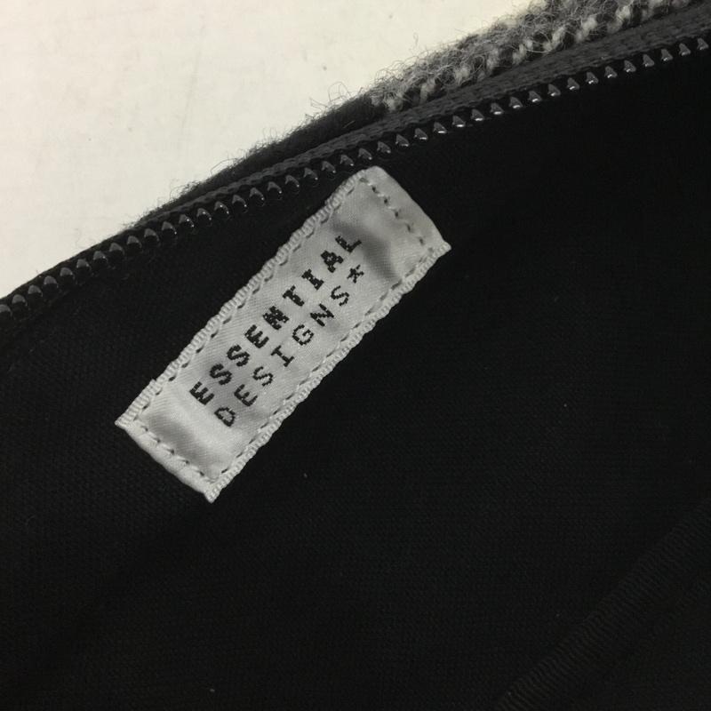 ポーター PORTER ファッション小物 ファッション小物 ペンケース ESSENTIAL DESIGNS チェック ロゴ、文字 白 / ホワイト / X 黒 / ブラック /  メンズ USED 古着 中古 10139077