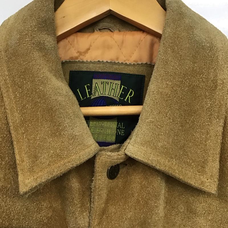 古着 USED ジャケット、上着 ジャケット、ブレザー レザージャケット ボタンジャケット アウター 古着 L 無地 ベージュ / ベージュ /  メンズ USED 古着 中古 10135780