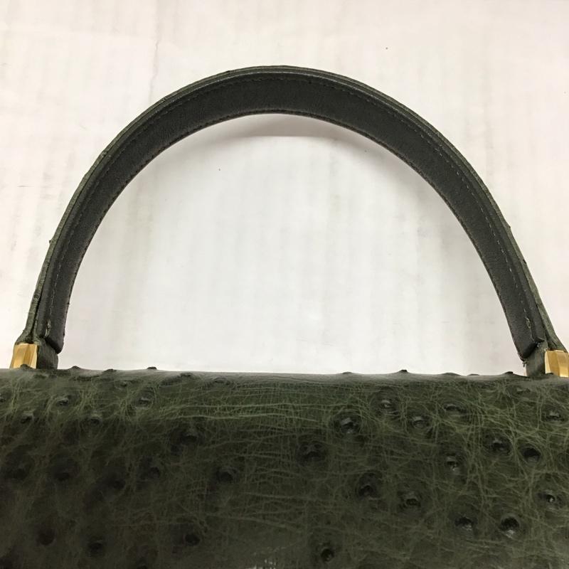 古着 USED ハンドバッグ ハンドバッグ 皮革 無地 カーキ / カーキ /  レディース USED 古着 中古 10112181