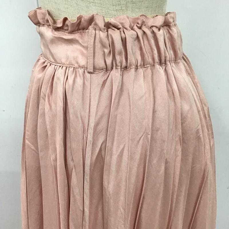 ダズリン dazzlin スカート ロングスカート 021920802301 シアープリーツロングスカート FREE 無地 桃 / ピンク /  レディース USED 古着 中古 10114762