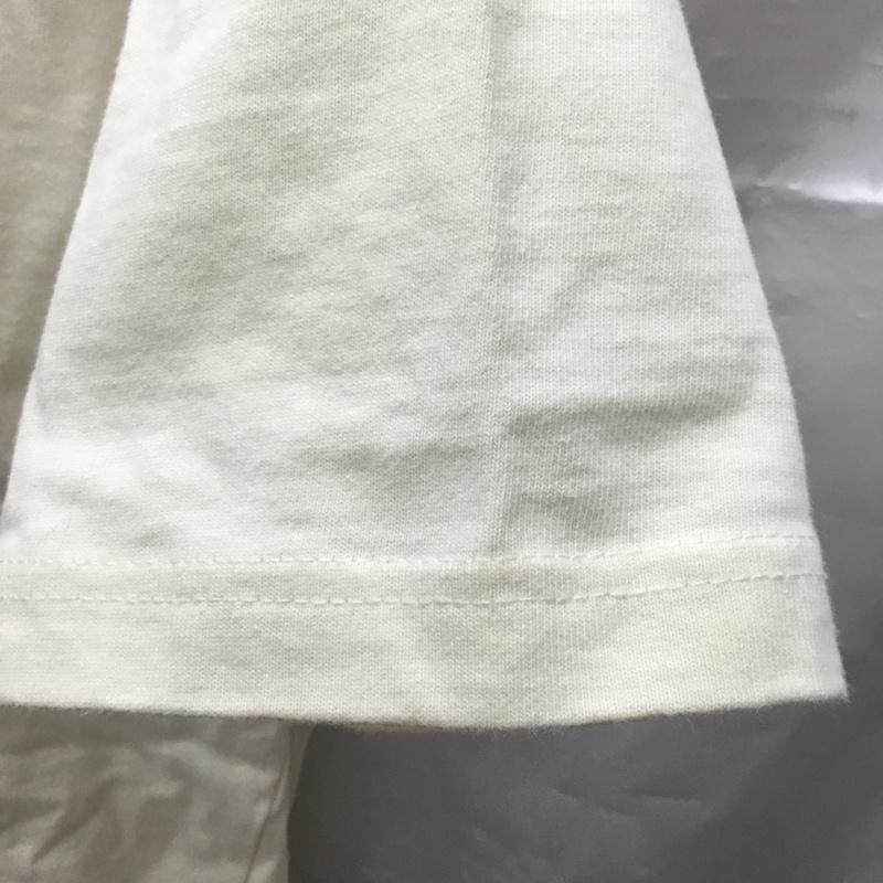 ヴィジョン VISION Tシャツ 半袖 1505008-T スケボー 刺繍 クルーネック バックプリント L ワンポイント アイボリー / アイボリー /  メンズ USED 古着 中古 10117759